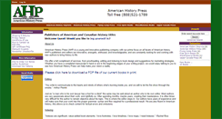 Desktop Screenshot of americanhistorypress.com