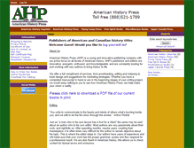 Tablet Screenshot of americanhistorypress.com